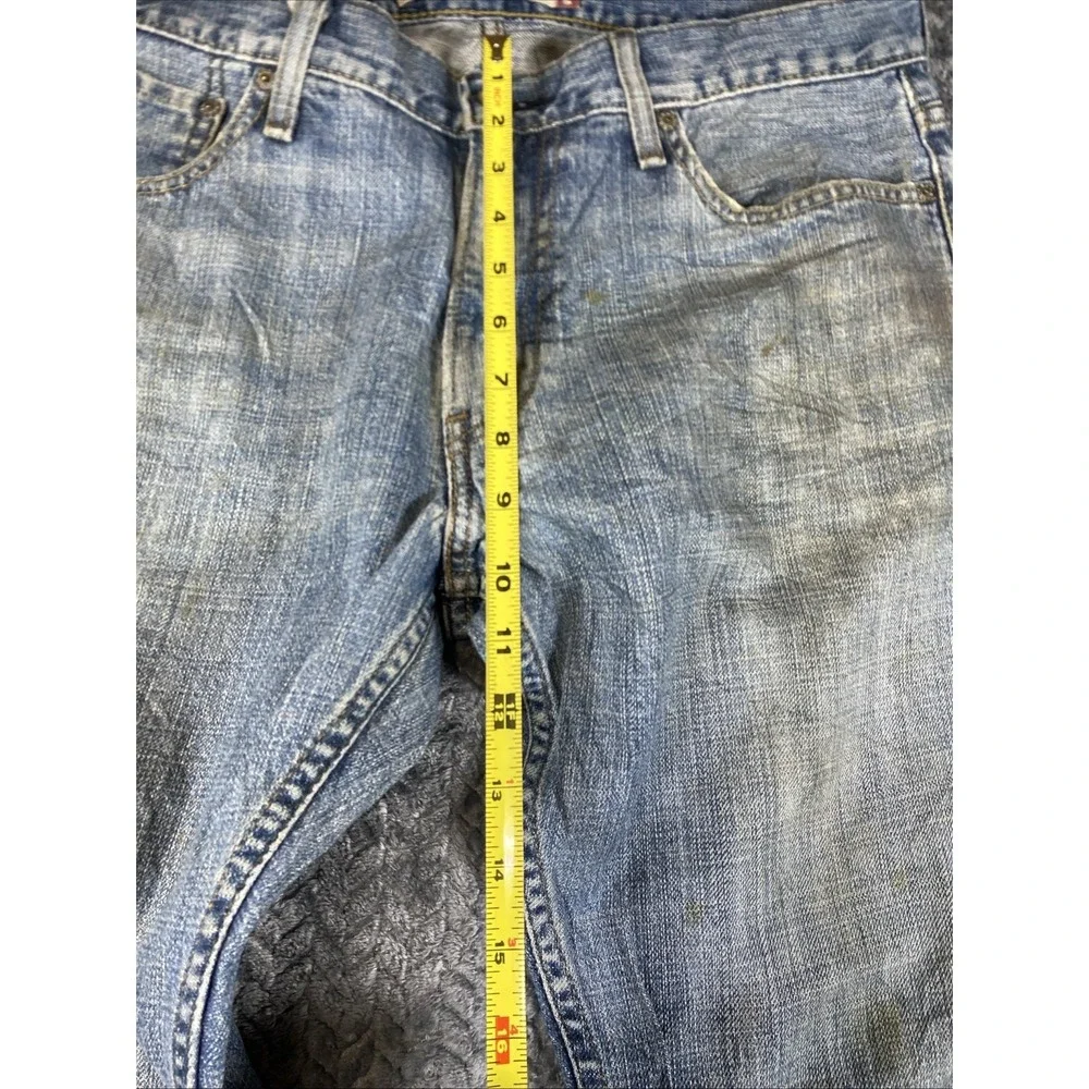 Y2K‎ Levi's 514 Relaxed Straight Fit Jeans W34 L30 Men's Blue Denim Medium Wash